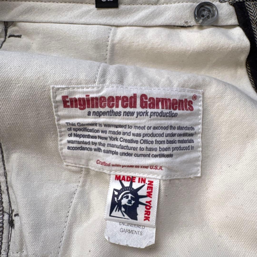 エンジニアードガーメンツ ヘリンボーンパンツ USA製 ワーク ミリタリー