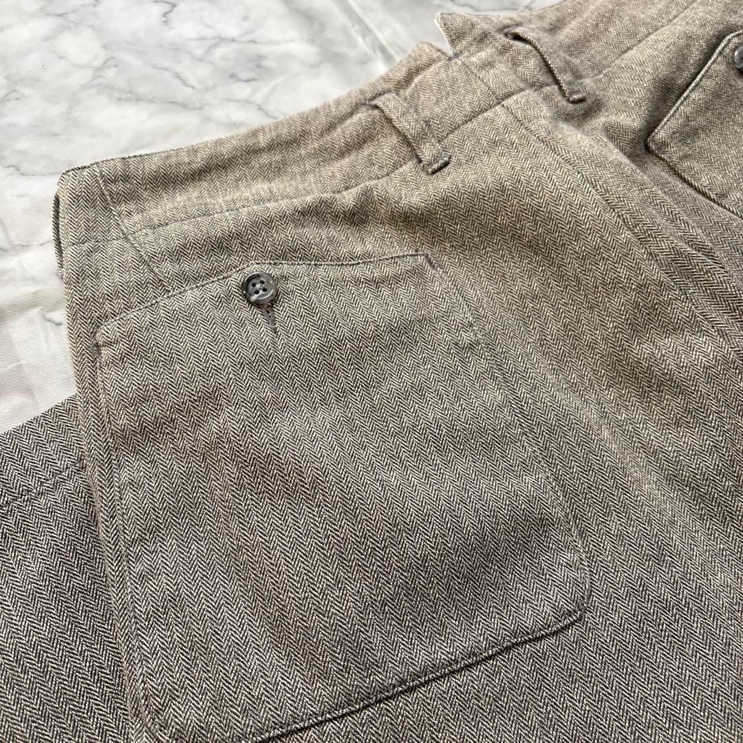 エンジニアードガーメンツ ヘリンボーンパンツ USA製 ワーク ミリタリー