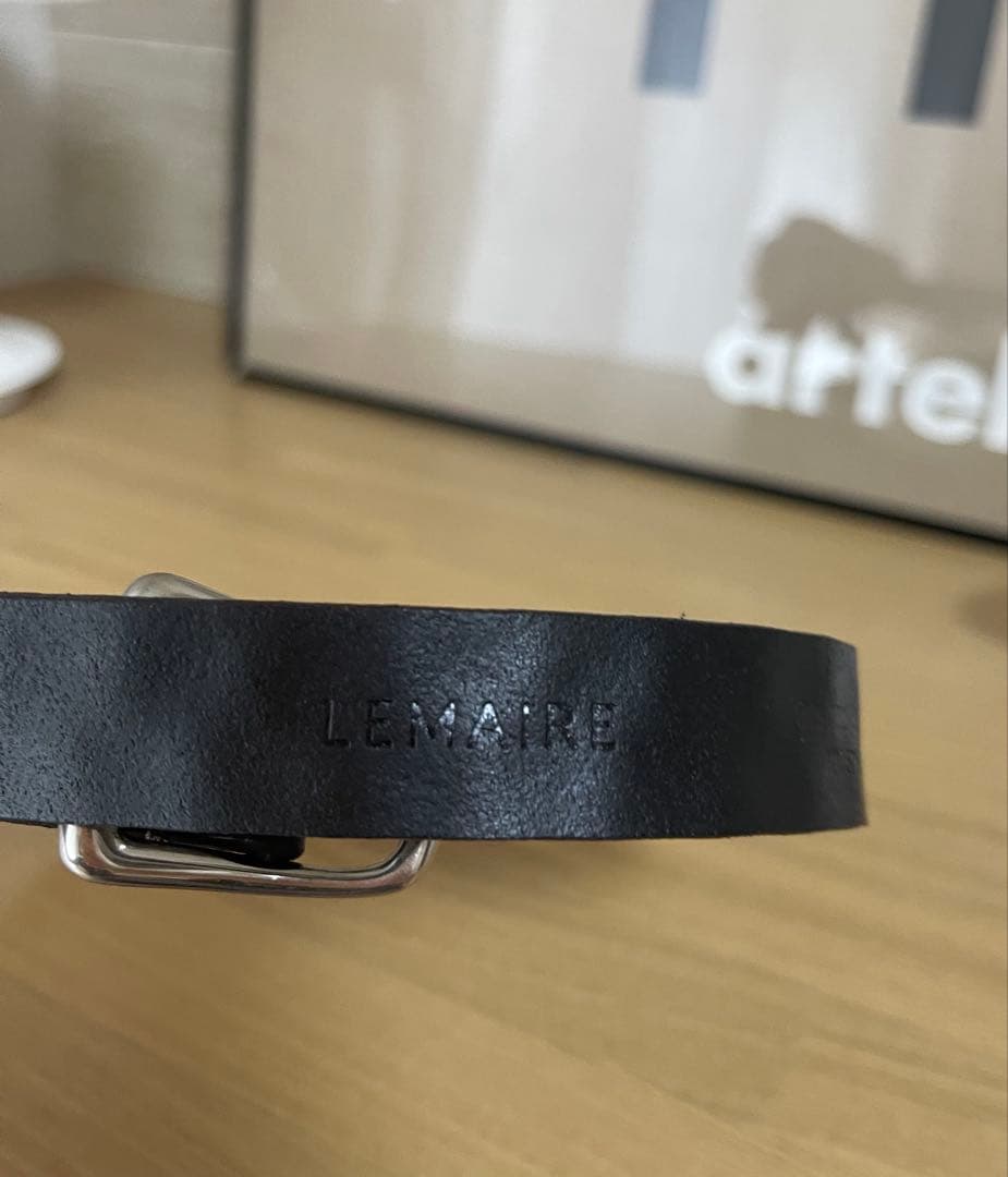 小物 LEMAIRE ALMOND STUD BELT 20 / D.BRW 80