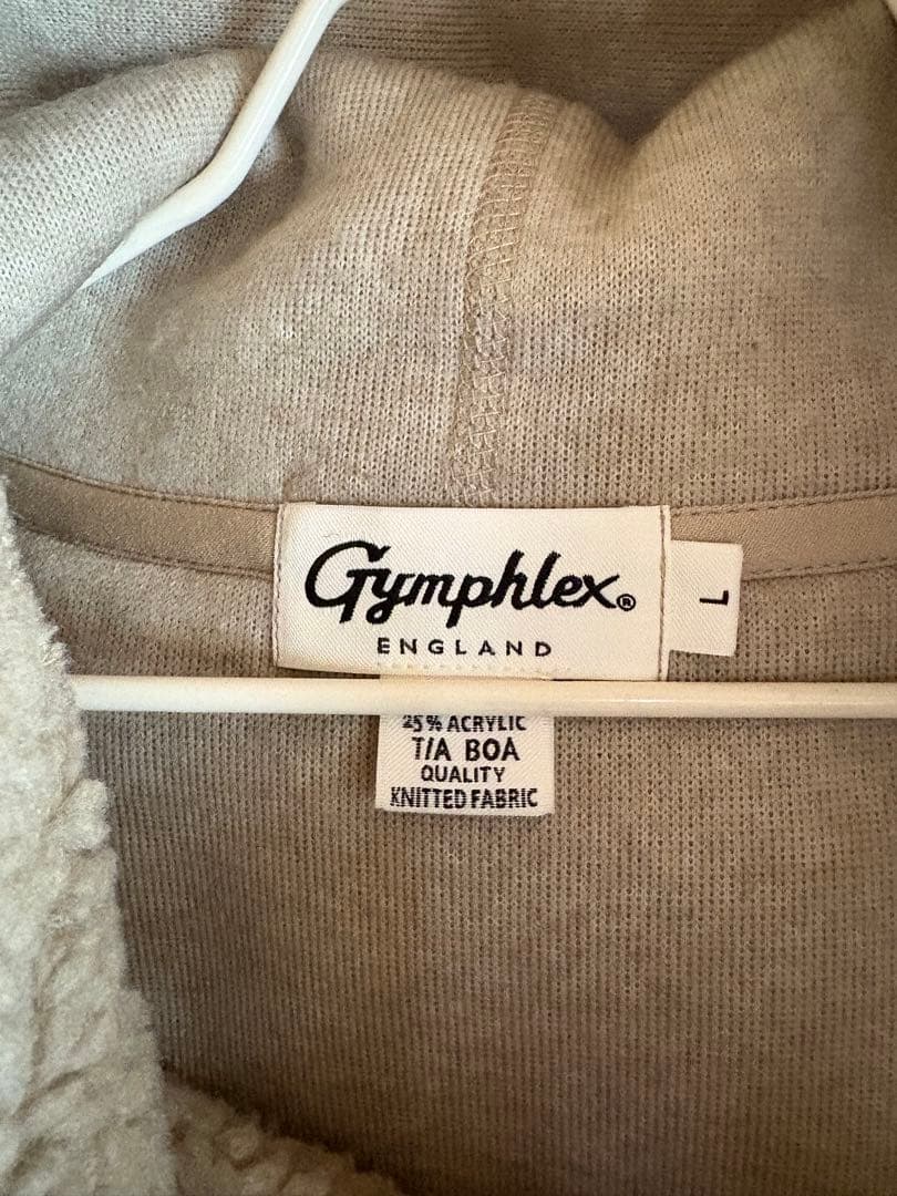 ☆ジムフレックス ボアベスト　グレージュ　Ｌ