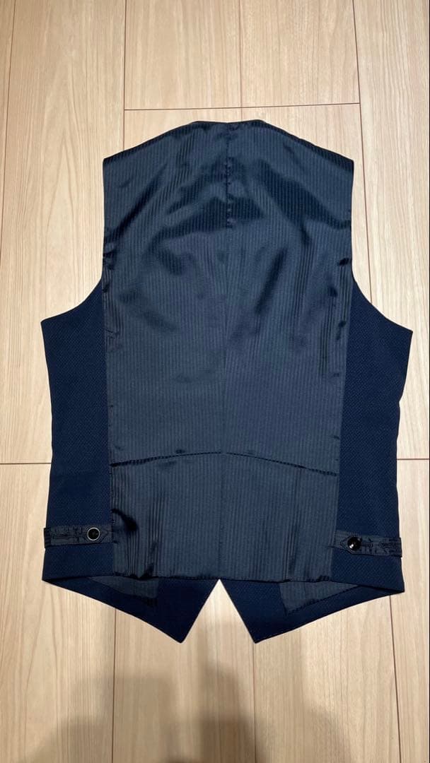 期間限定特価★【美品】スーツセレクト　3ピーススーツセットアップ　Y4ネイビー系