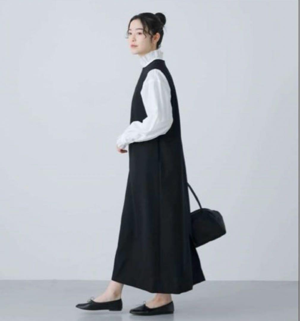 新品タグ付　かぐれ　ストレートワンピース　黒　完売　フォーマル