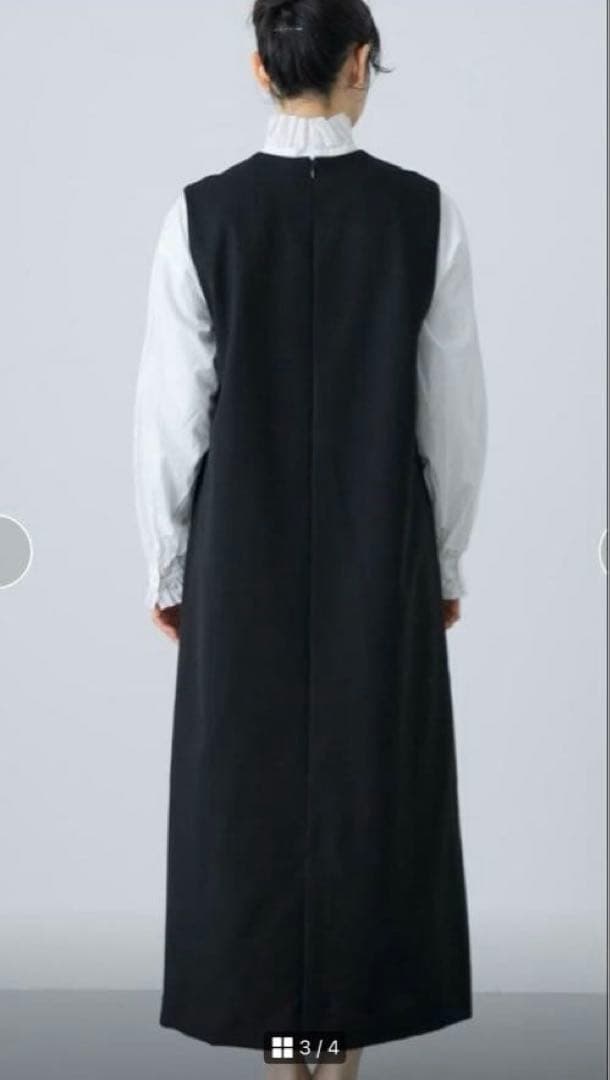 新品タグ付　かぐれ　ストレートワンピース　黒　完売　フォーマル