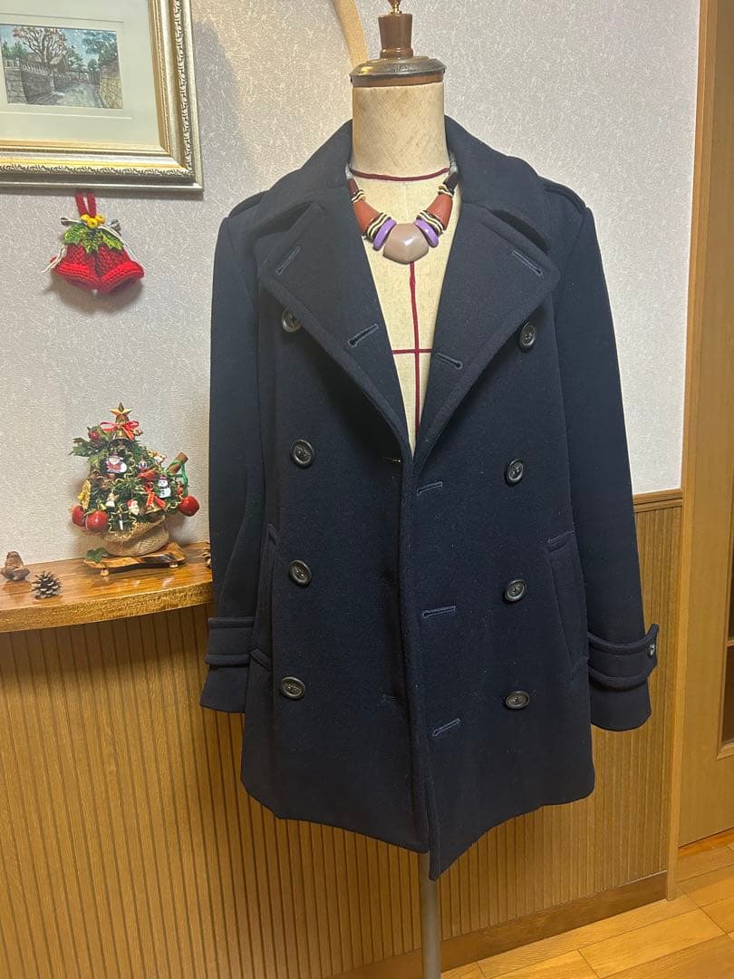 美品♠️ラルフローレン♠️Pコート　安心の日本製　ネイビー　Mサイズ　160