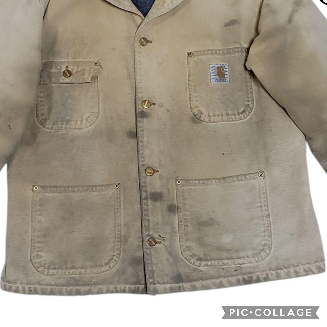 Carhartt　ミシガンチョアコート　裏ブランケット　襟コーデュロイ　ダック地