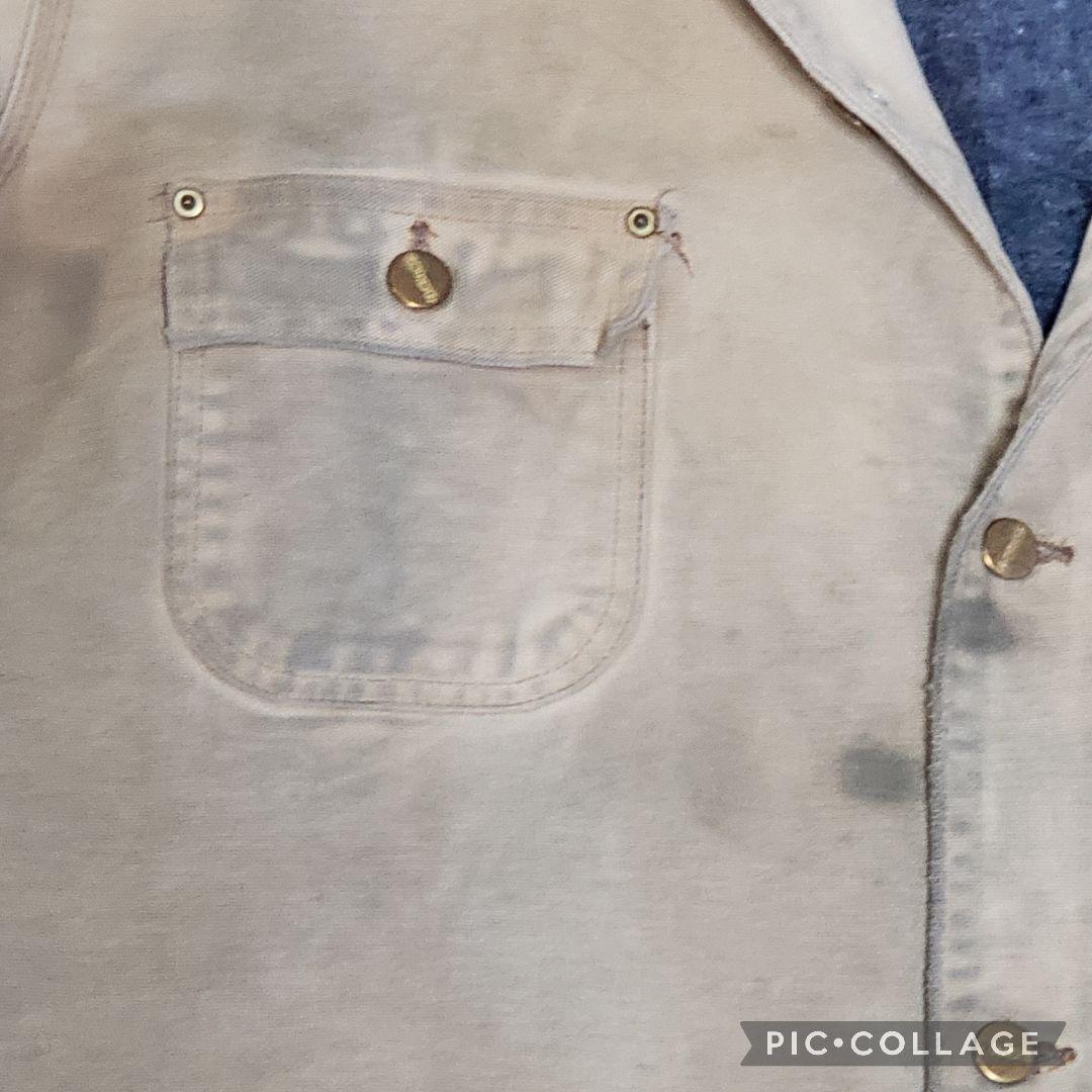 Carhartt　ミシガンチョアコート　裏ブランケット　襟コーデュロイ　ダック地