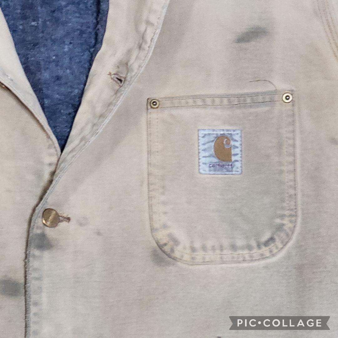 Carhartt　ミシガンチョアコート　裏ブランケット　襟コーデュロイ　ダック地