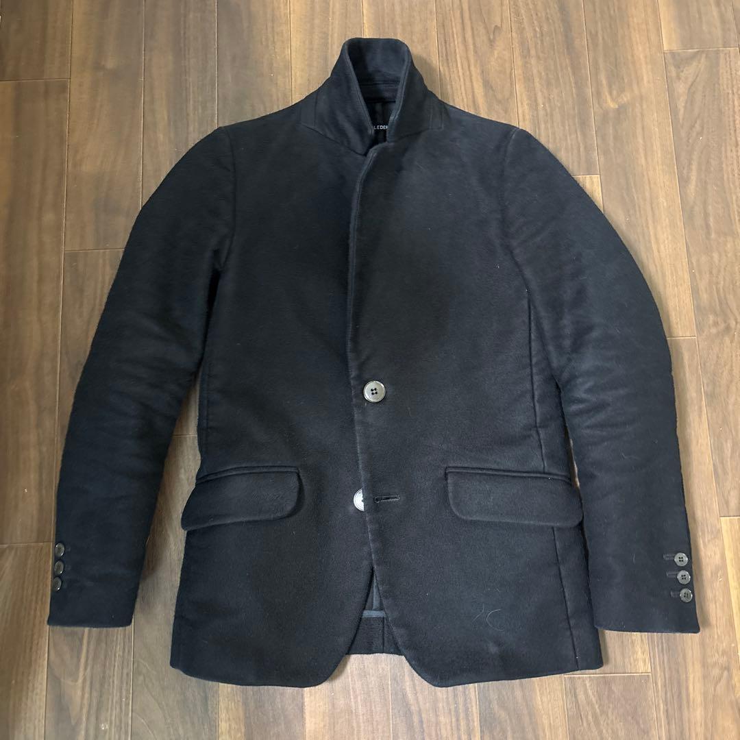 フランクリーダー ジャーマンレザー ブラック テーラードジャケット