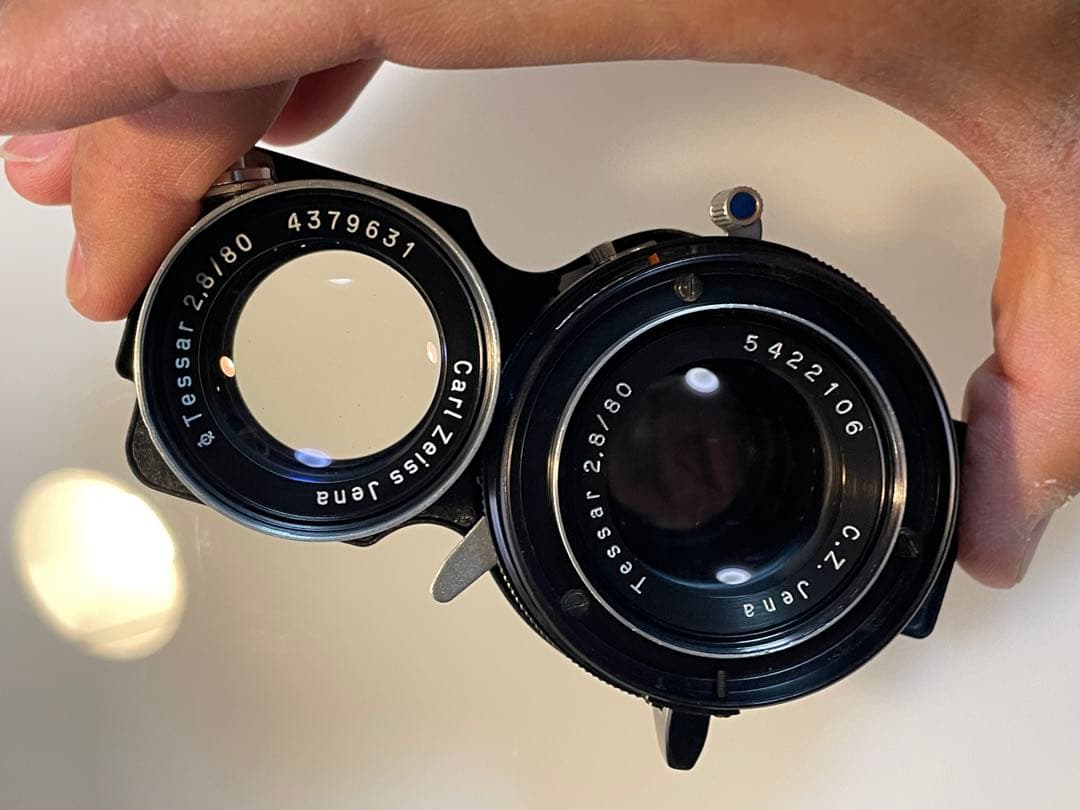 マミヤ　二眼　レンズ　ツァイス　zeiss tessar 80mm f2.8