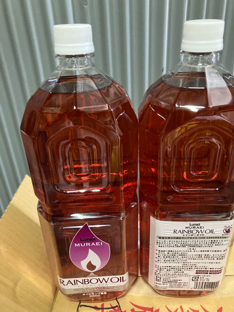 コメントで割引　ムラエ レインボーオイル2L 6本　メルカリ便送料込専用ノズル付