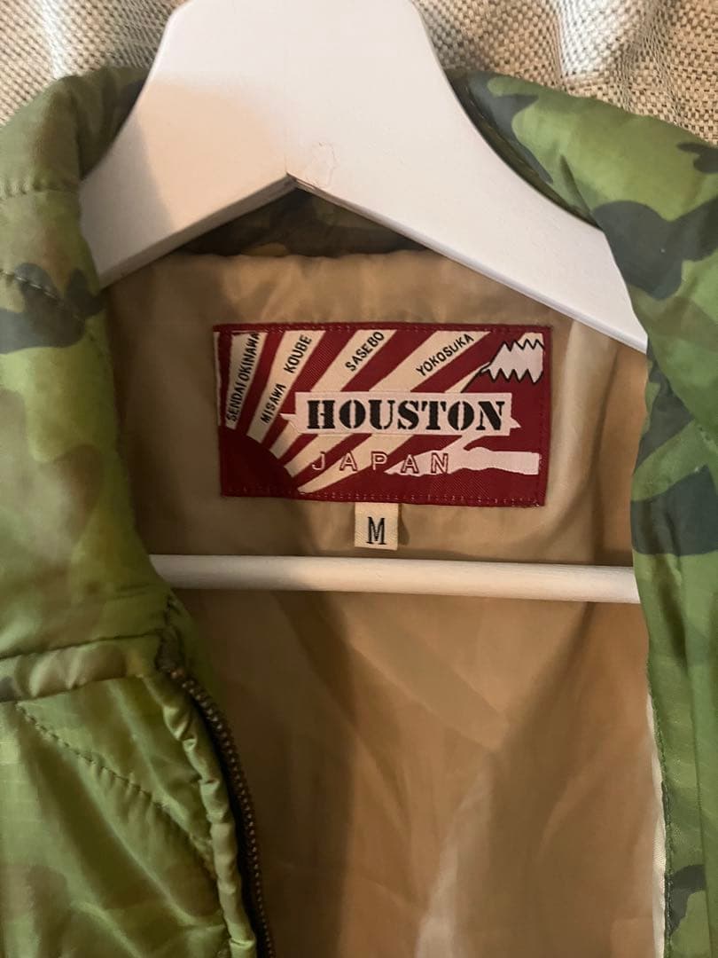 m*0様 HOUSTON 迷彩柄 下り虎 刺繍 ミリタリージャケット ベトジャン