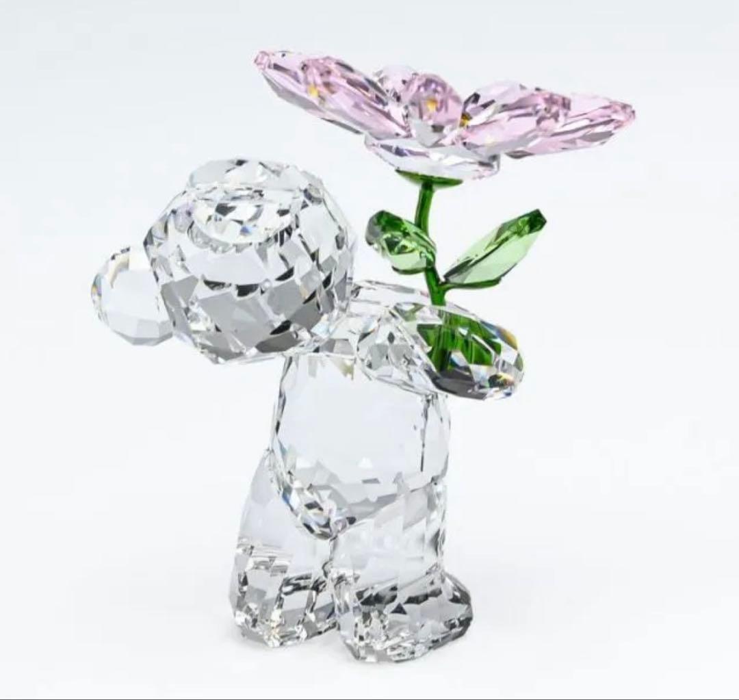 クリスベア　デイジー　ピンクのお花【スワロフスキー】