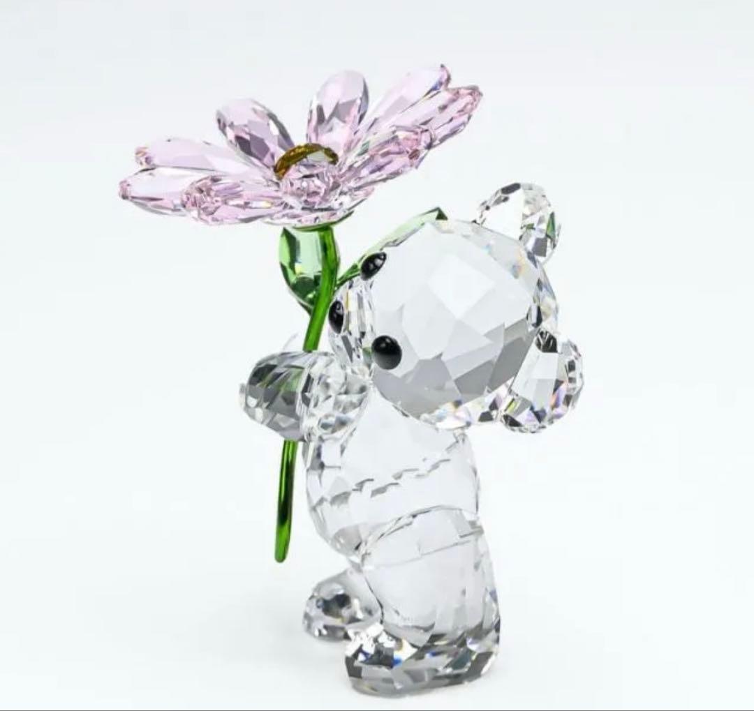 クリスベア　デイジー　ピンクのお花【スワロフスキー】