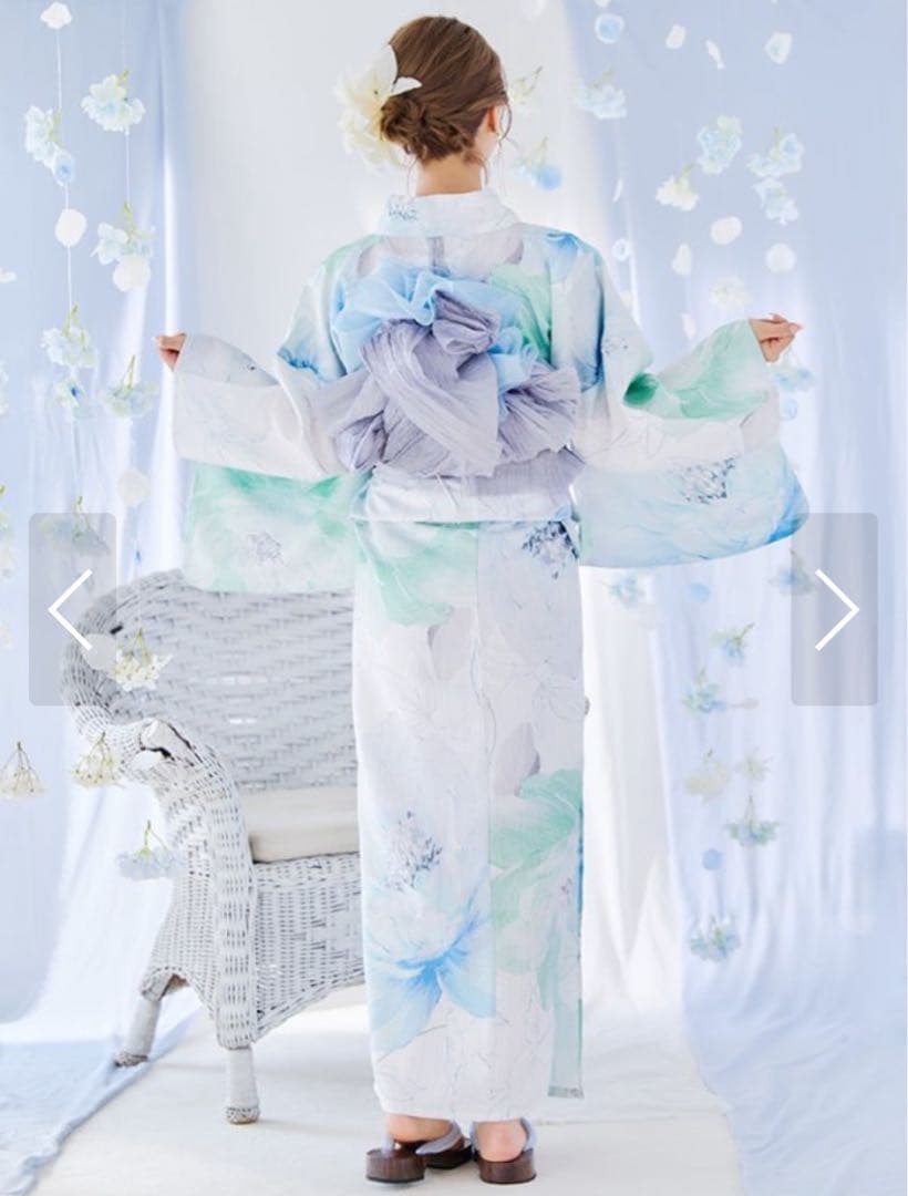 花柄浴衣・帯セット　sugar