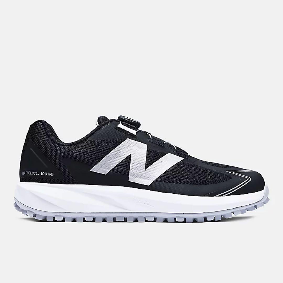 new balance スパイクレス BOA ボアゴルフシューズ 黒26.0