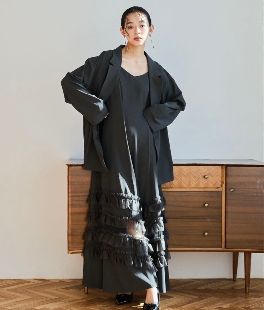 niana トランスペアレントヘムセットアップドレス　Mサイズ