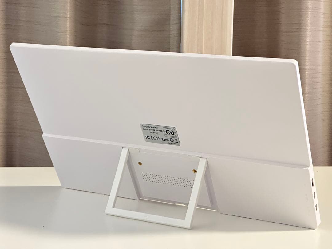 Newsoul モバイルモニター 15.6インチ 自立型 1920x1080 白