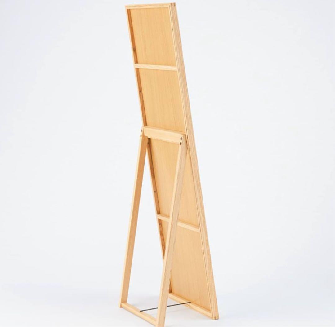 【pyan】【美品】無印良品 オーク材ミラー 大
