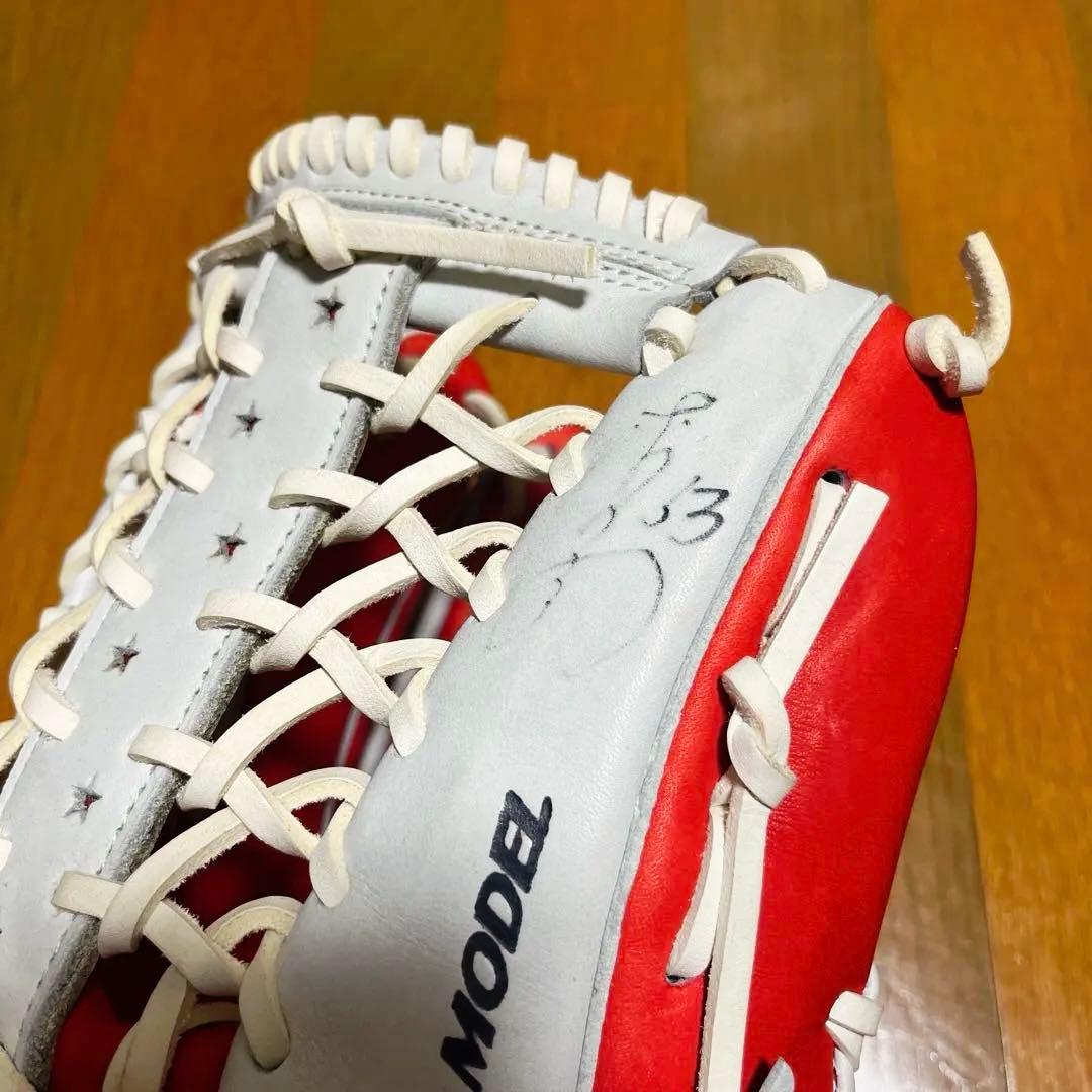 値下げ　新品未使用 赤星モデル　ZETT PRO MODEL 軟式グローブ 外野
