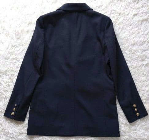 美品 PLST ダブルブレストジャケット　紺ブレ　金ボタン Ｍ