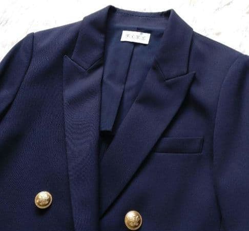 美品 PLST ダブルブレストジャケット　紺ブレ　金ボタン Ｍ