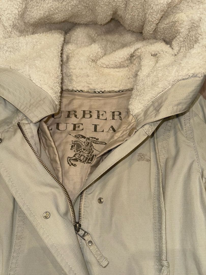 ままの☆ バーバリー ブルーレーベルの2WAYモッズコート　美品