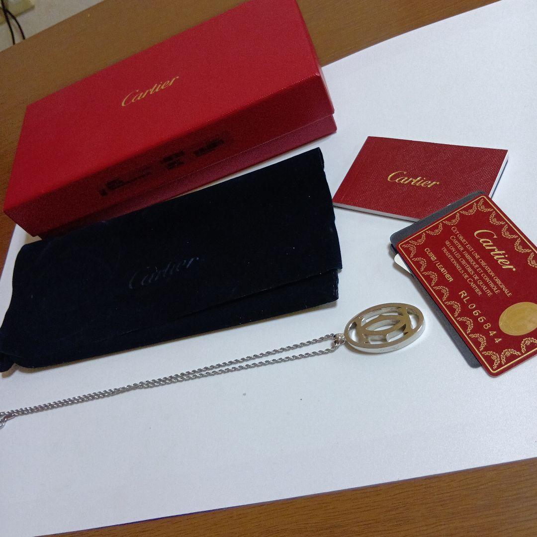 Cartier オーバルペンダントネックレス、付属品付き♥ ユニセックス