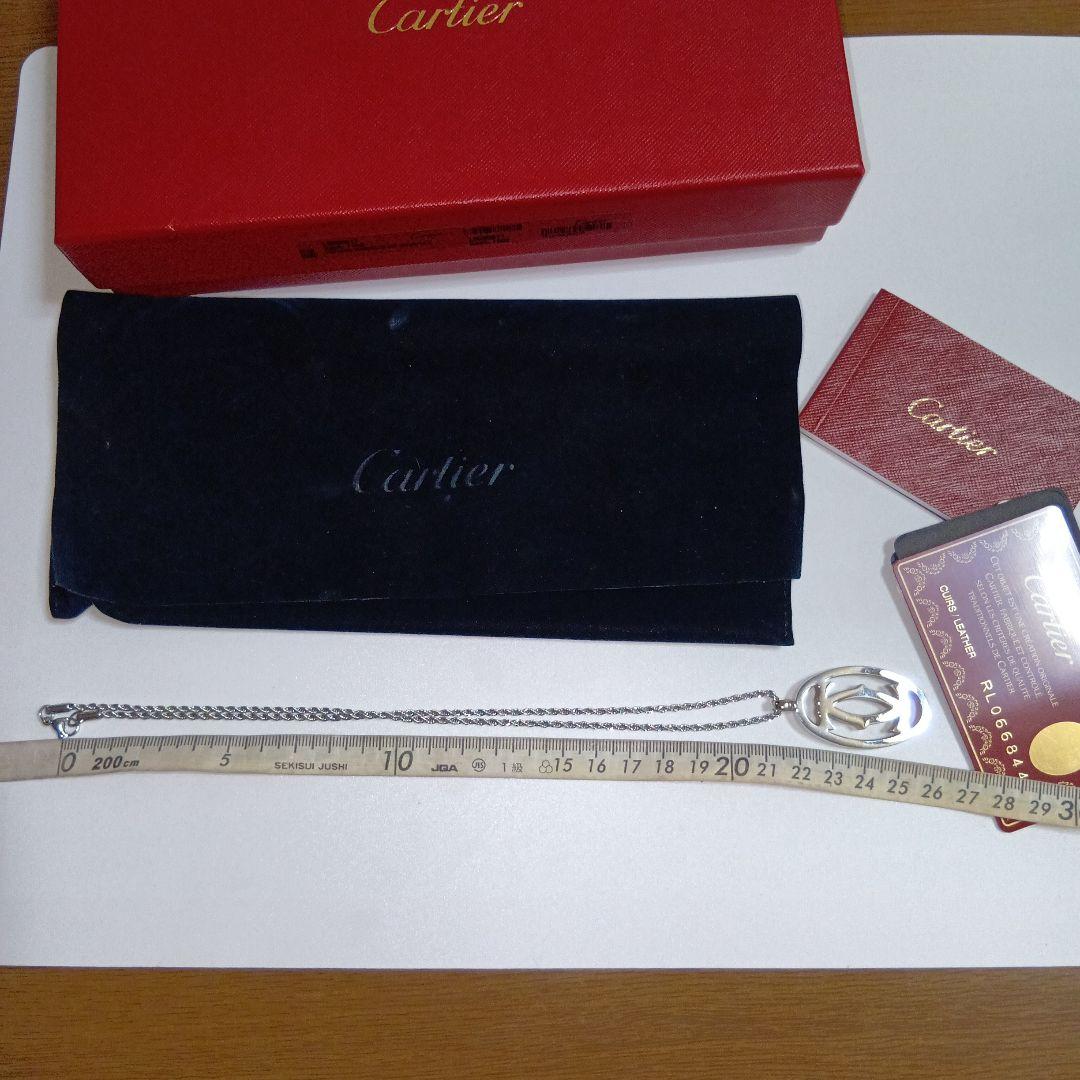 Cartier オーバルペンダントネックレス、付属品付き♥ ユニセックス