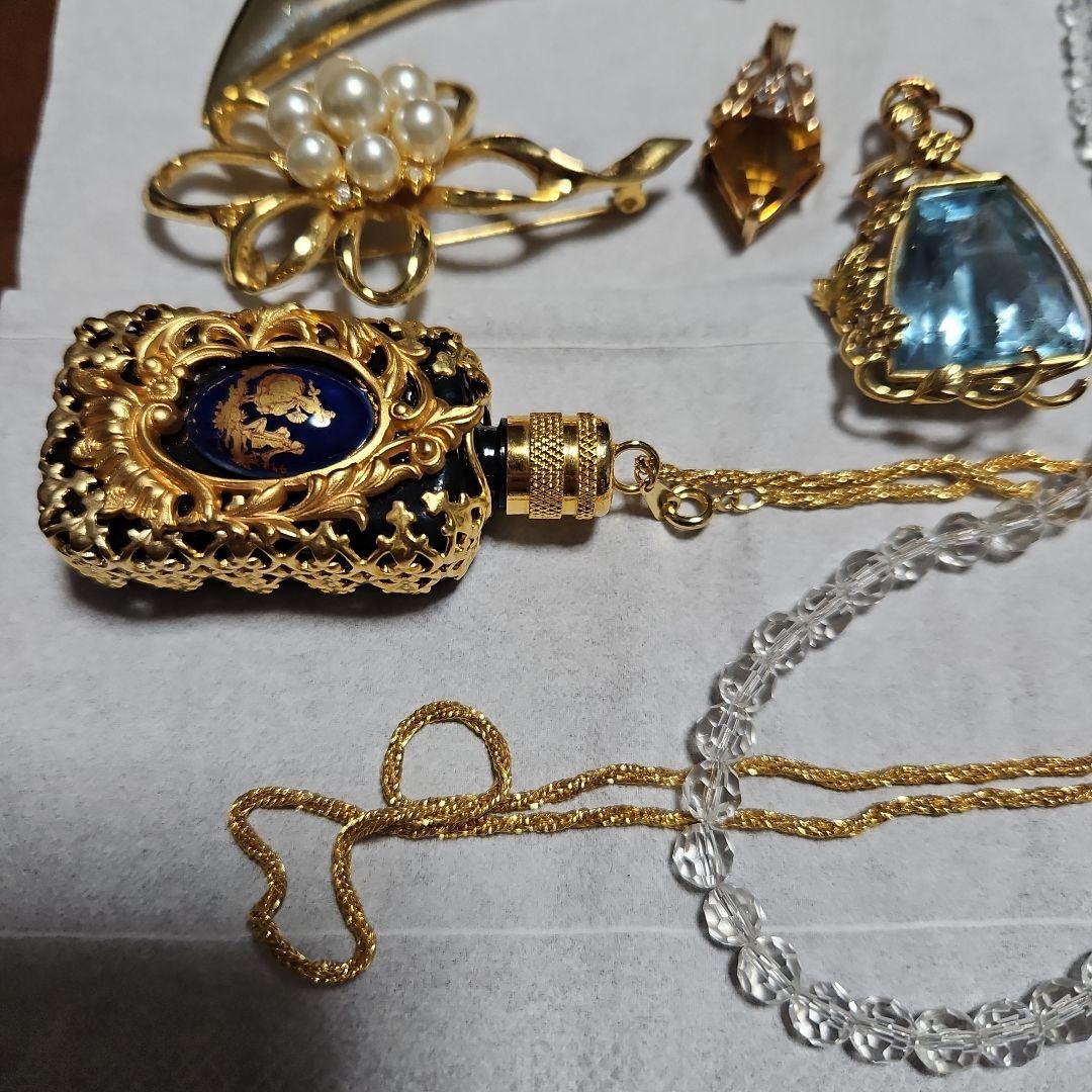 ヴィンテージ　ブローチ　トップ　ネックレス