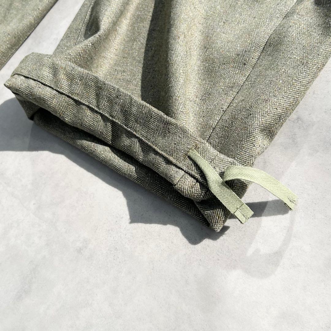 ♡美品♡ ドゥロワー　ヘリンボーンカーゴパンツ　24AW カーキ　定価9.7