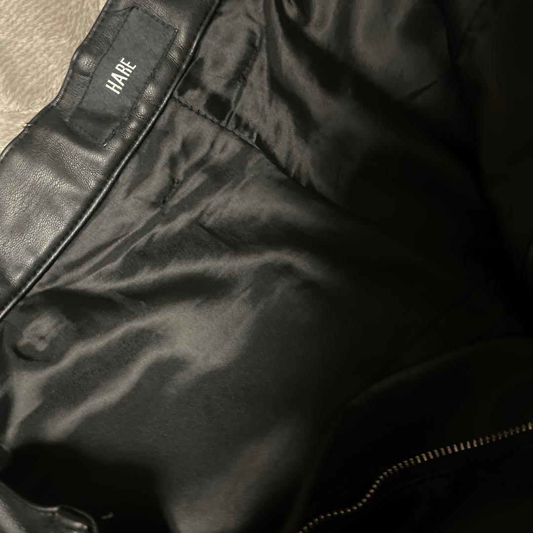 HARE レザーカーゴパンツ