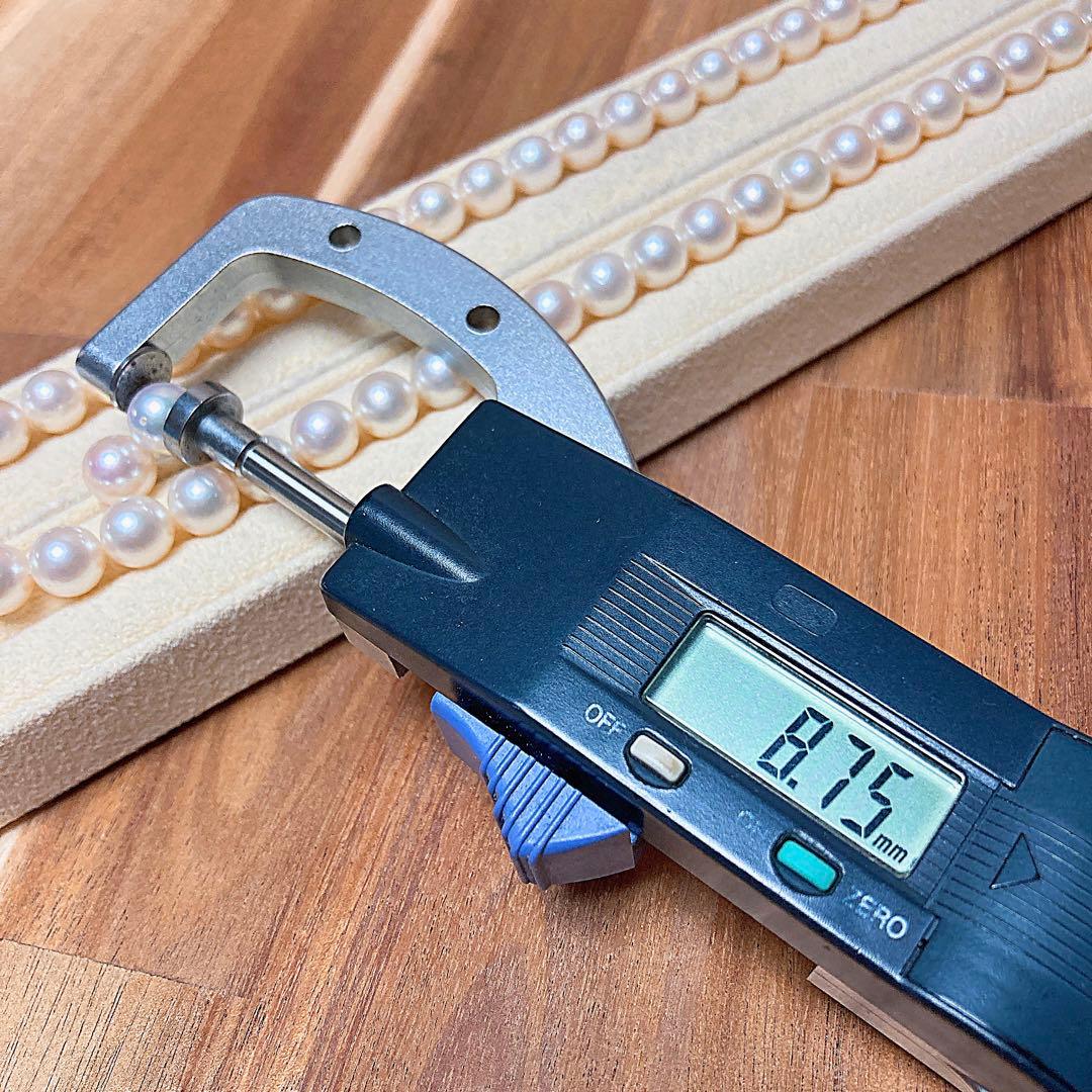 【新品・百貨店商品／総本店】2024花珠級アコヤ真珠8.0-8.5mmネックレス