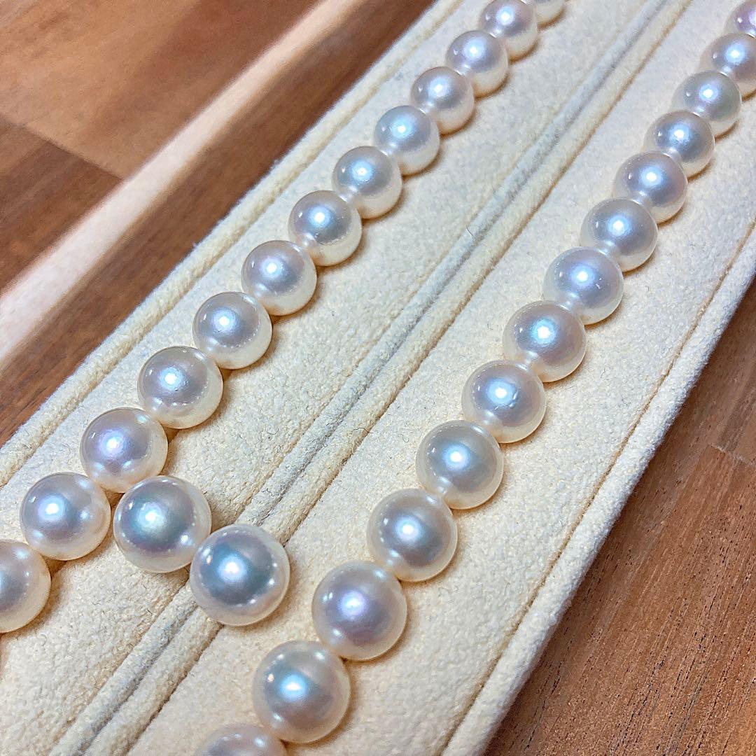 【新品・百貨店商品／総本店】2024花珠級アコヤ真珠8.0-8.5mmネックレス