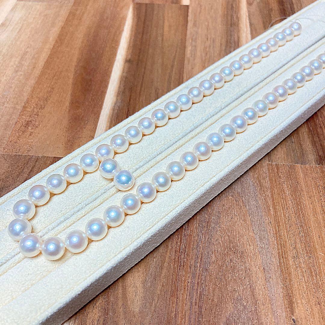 【新品・百貨店商品／総本店】2024花珠級アコヤ真珠8.0-8.5mmネックレス