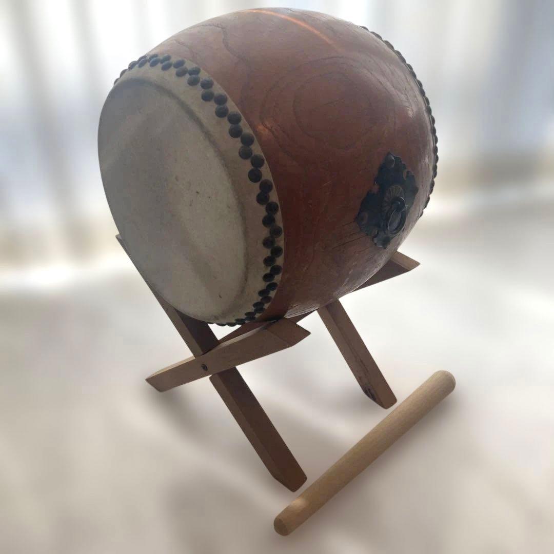 【程度良好】和太鼓　伝統和楽器　台座、秋祭