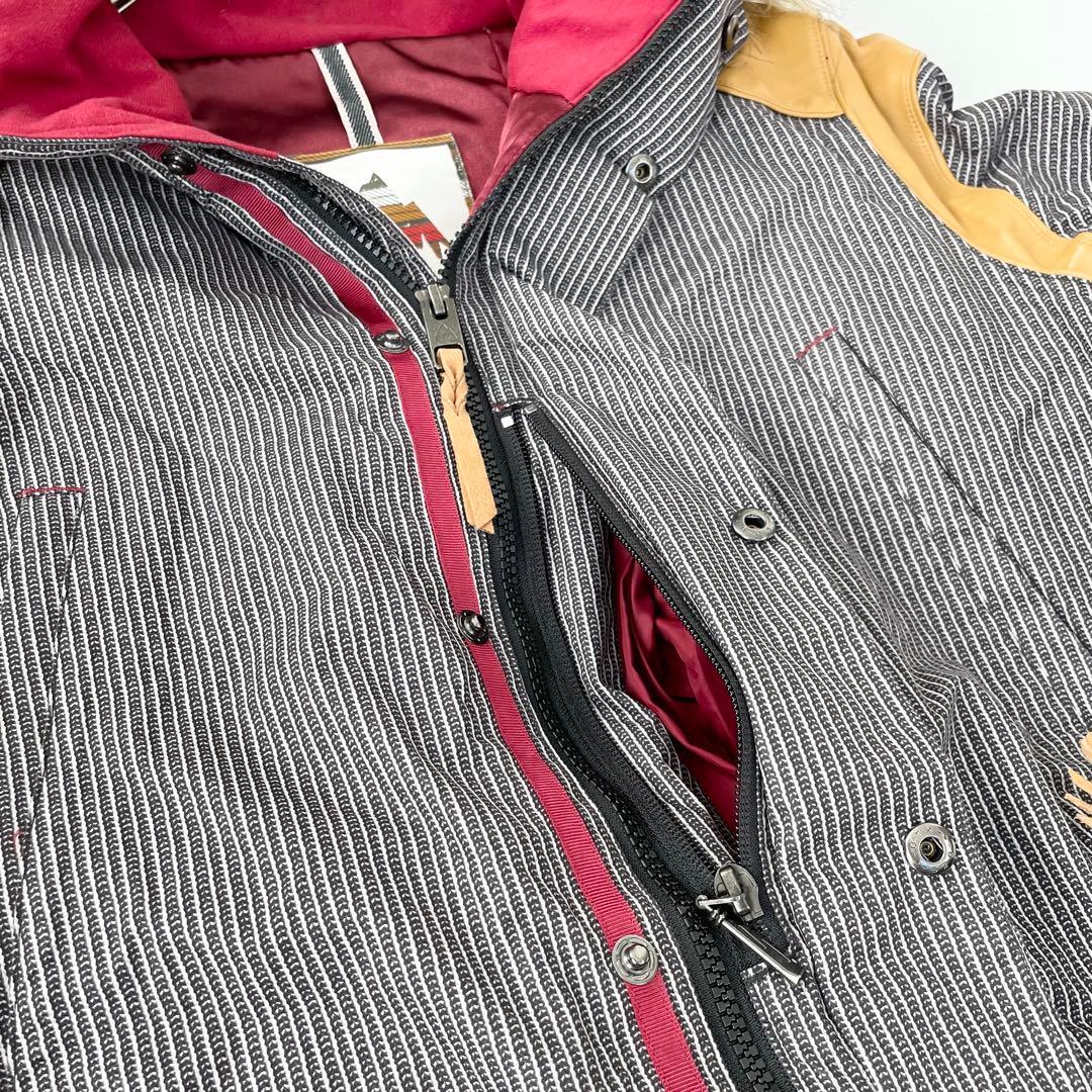 4462 バートン ジャケット スノボウェア レディース ストライプ ファー付き