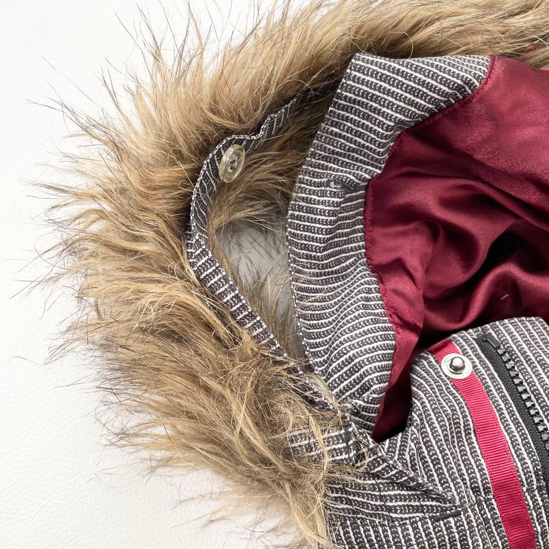 4462 バートン ジャケット スノボウェア レディース ストライプ ファー付き