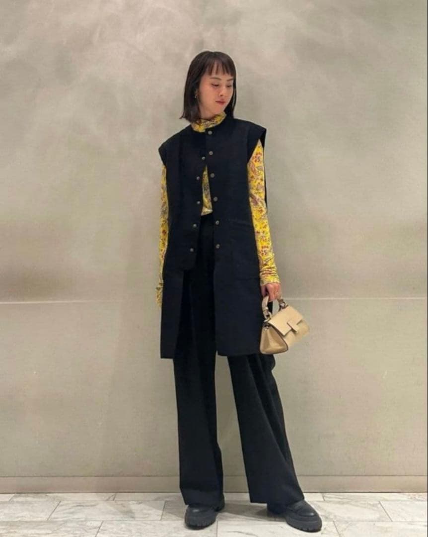 【BACCA】ダブルクロスヘビーメルトン ミドルベスト