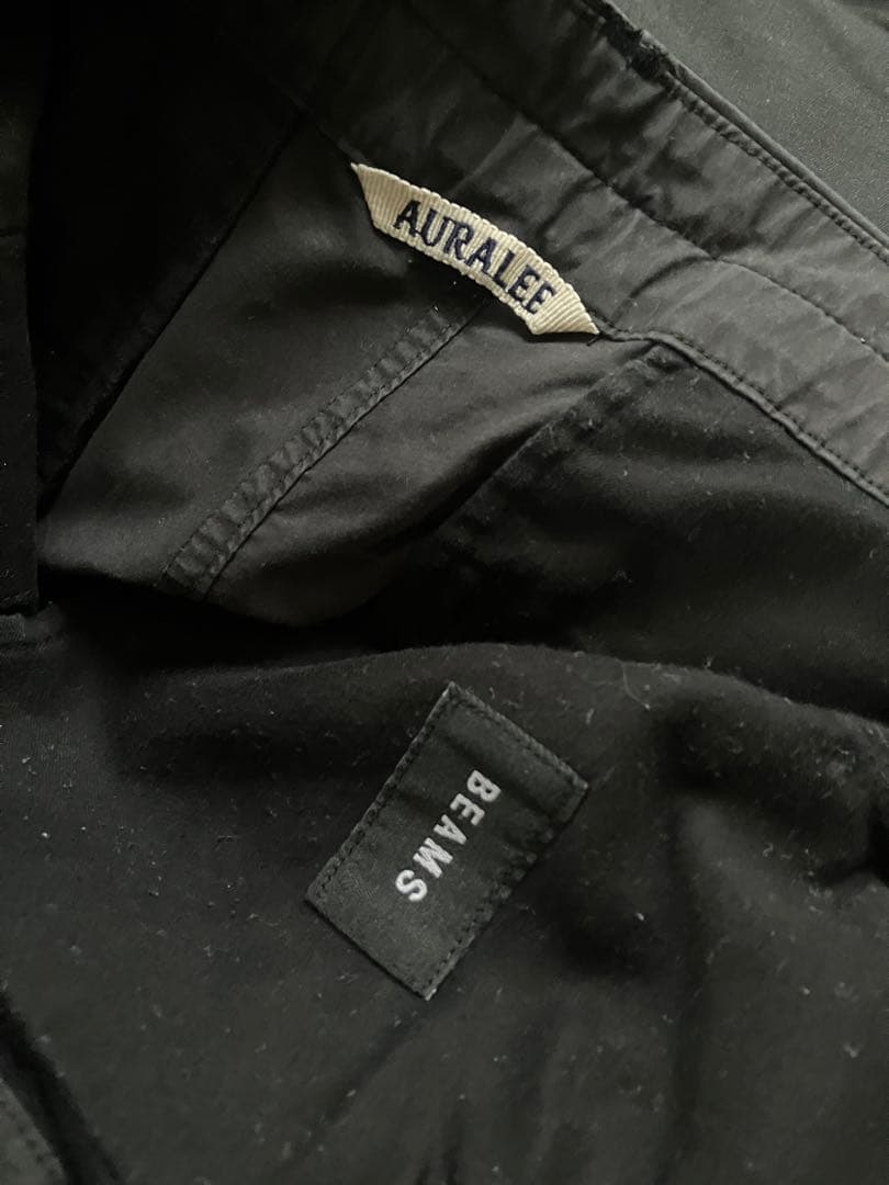 AULALEE BEAMS別注 テーラードジャケット 薄手 ストレッチ アンコン