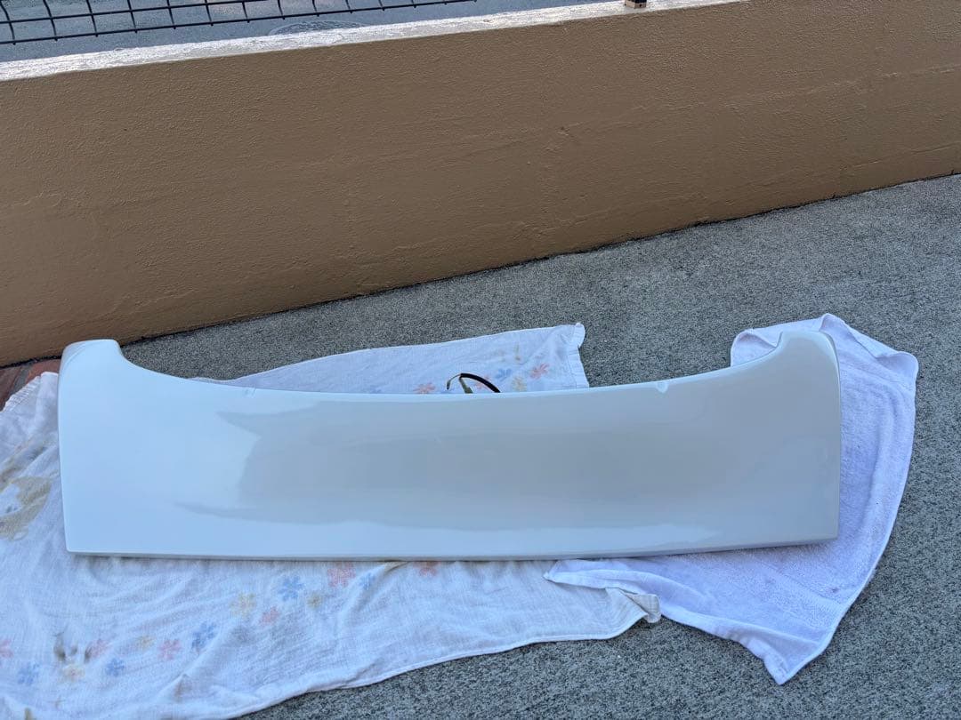 ワゴンR　パールホワイト リアスポイラー VALENTIハイマウント付き