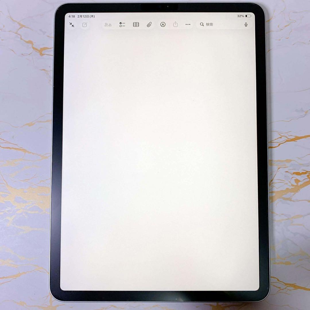 美品iPad Pro 11インチ第４世代 128GB BT92%