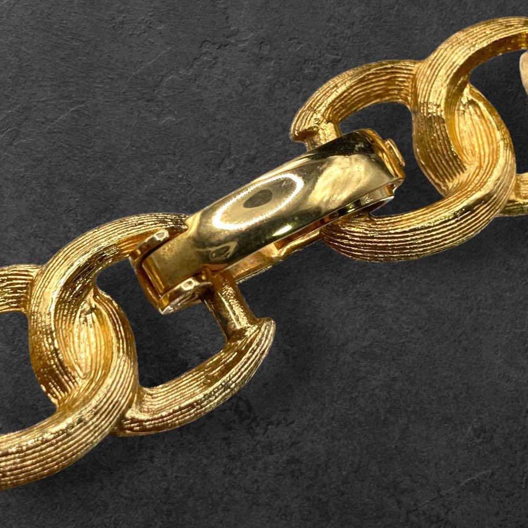 ヴィンテージ Dior ネックレス チョーカー 極太 大ぶり 335