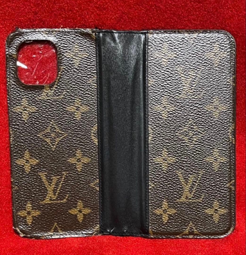 [LOUIS VUITTON]LVモノグラム手帳型スマホケース