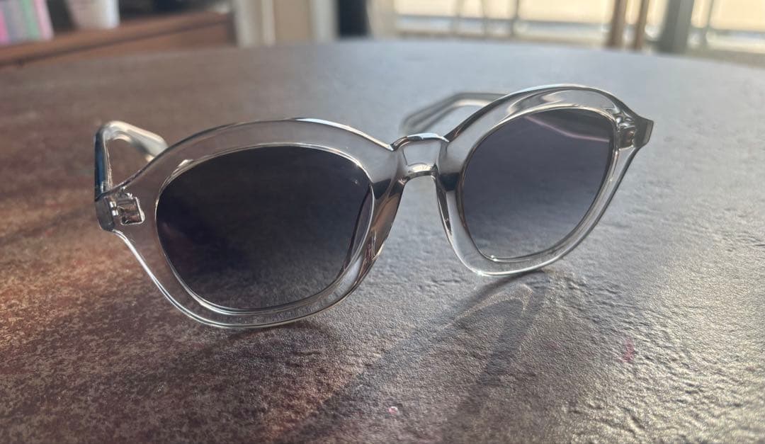 【美品】セリーヌクリア 太縁 ウェリントン メガネ サングラス