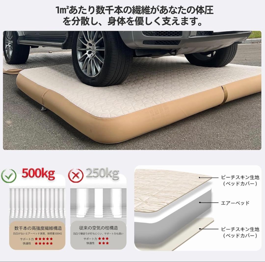 【美品】Samtopia エアーベッド ダブルサイズ 使用回数3回