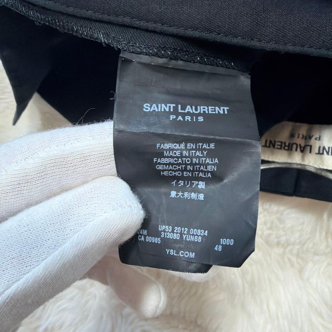 SAINT LAUREN サンローラン 現行 サイトジッパー スラックス L