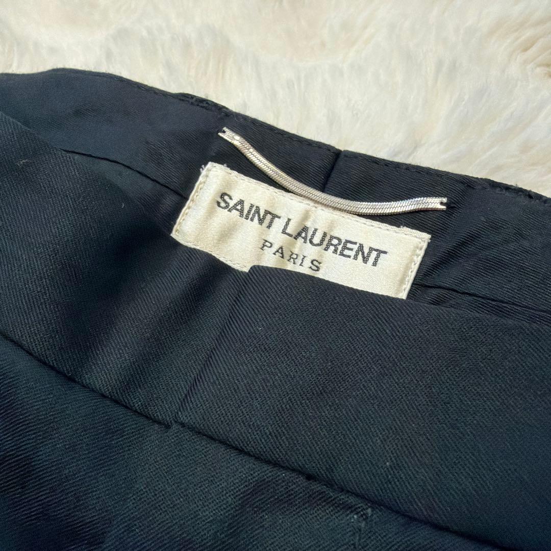 SAINT LAUREN サンローラン 現行 サイトジッパー スラックス L
