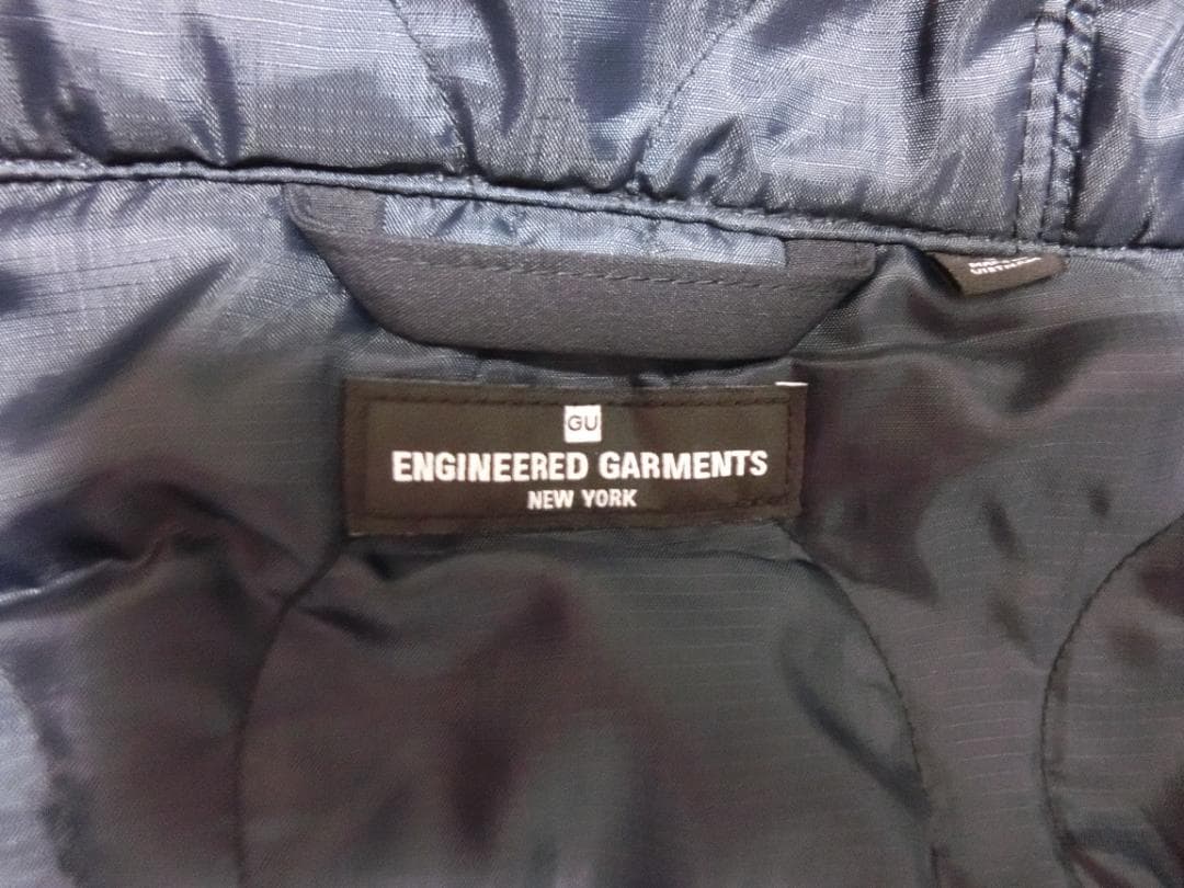 GU ENGINEERED GARMENTS パデッドシェルパーカ M ネイビー