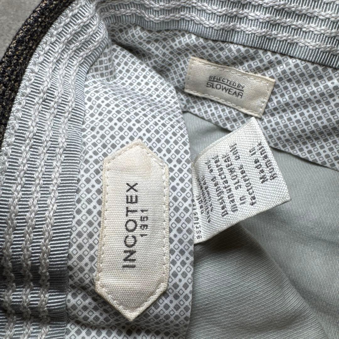 79 未使用　インコテックス　incotex スラックス　ブラウン　46