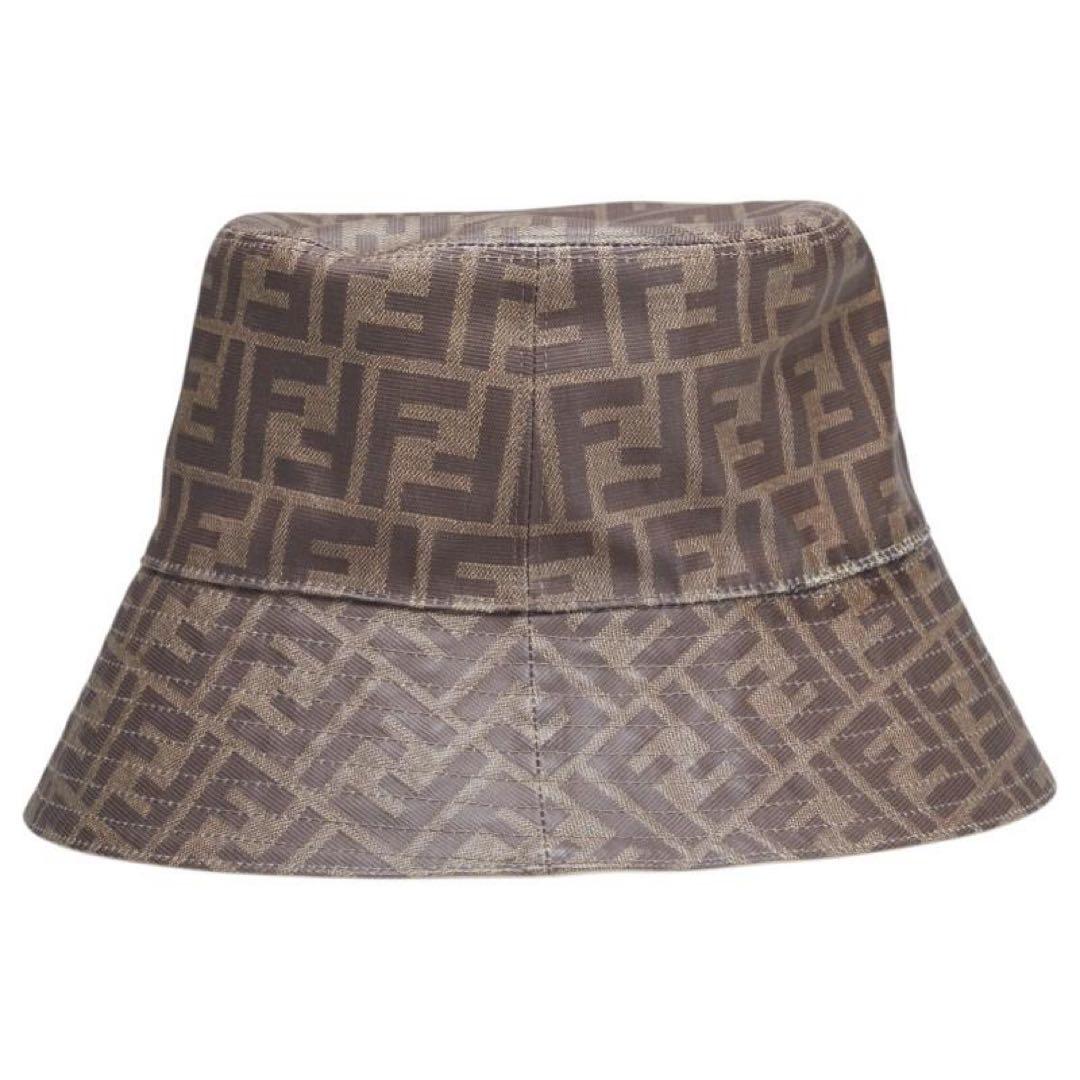 Fendi FFロゴバケットハット ブラウン
